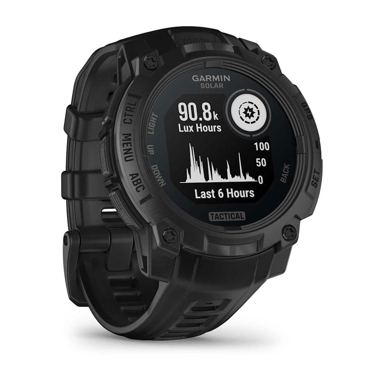 Спортивные часы Garmin Instinct 3 Solar Tactical Edition черный 45мм