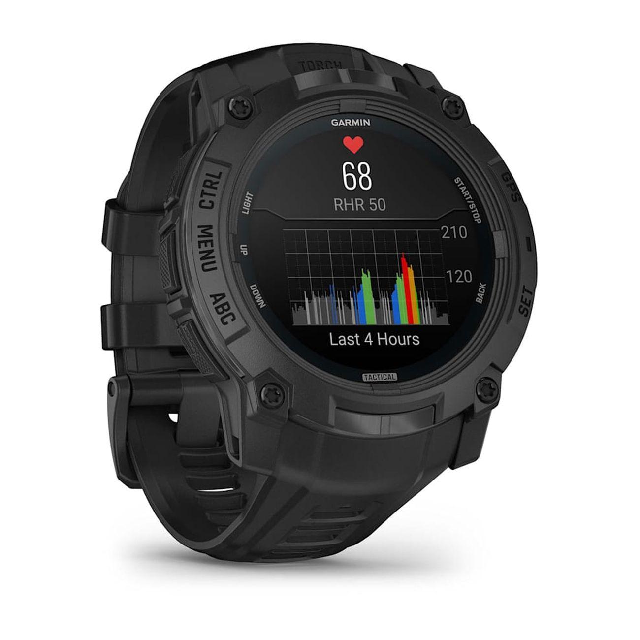 Спортивные часы Garmin Instinct 3 AMOLED Tactical Edition черный 50мм