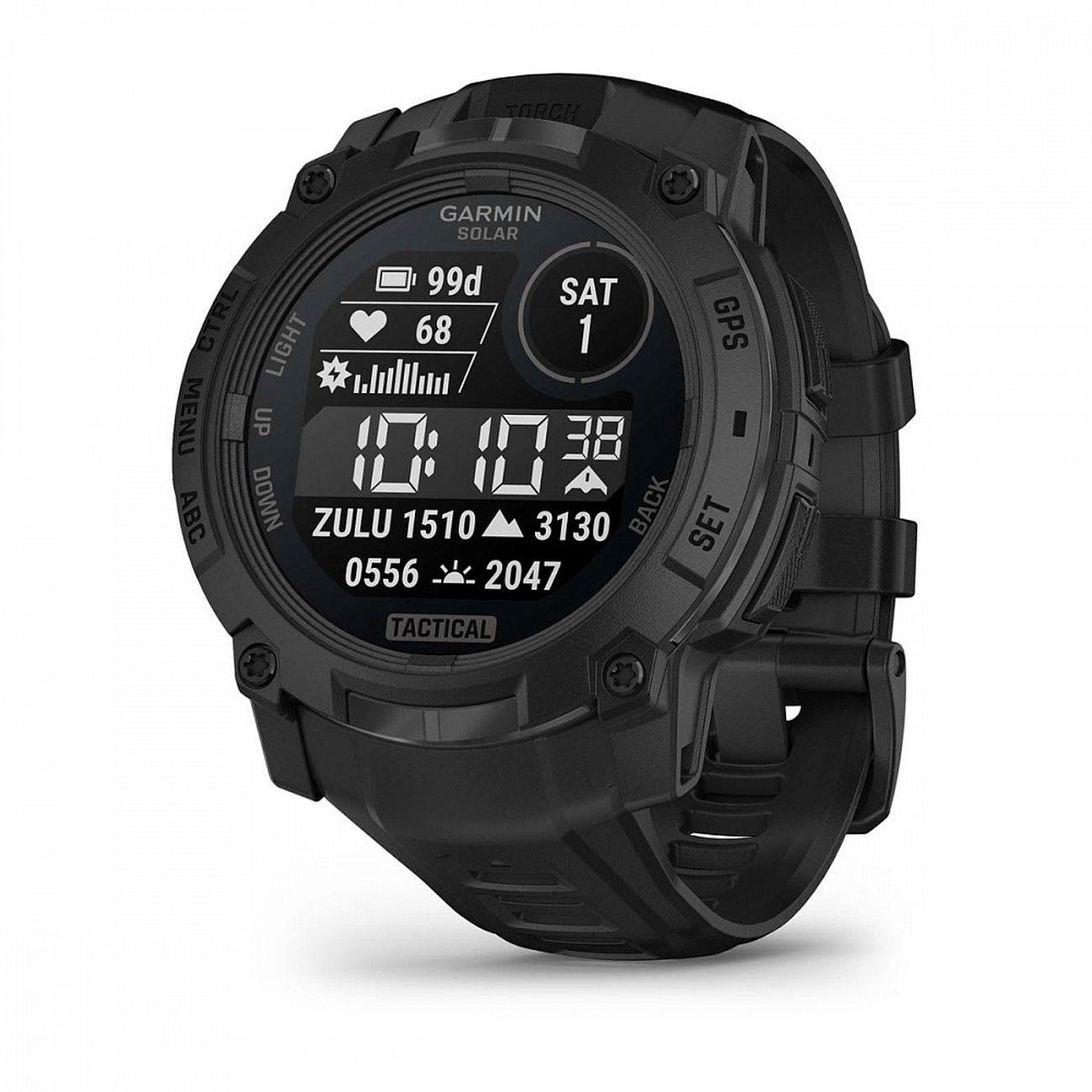 Спортивные часы Garmin Instinct 3 Solar Tactical Edition черный 50мм
