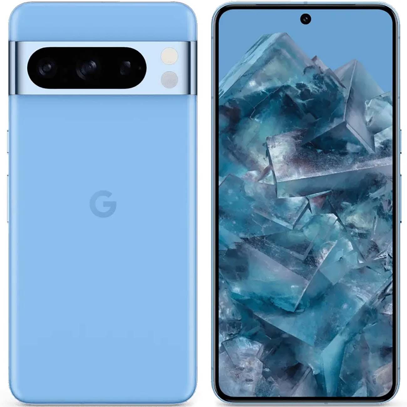 Восстановленный смартфон Google Pixel 8 Pro 12/128GB Bay Blue (синий), отличный