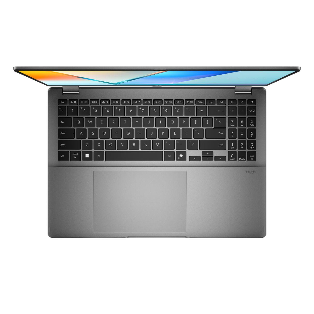 Восстановленный ноутбук ASUS Vivobook 16 Flip/16"/OLED/Core Ultra 5-226V/16Гб/1Тб SSD/Win 11/серый (TP3607SA-RJ069W), отличный