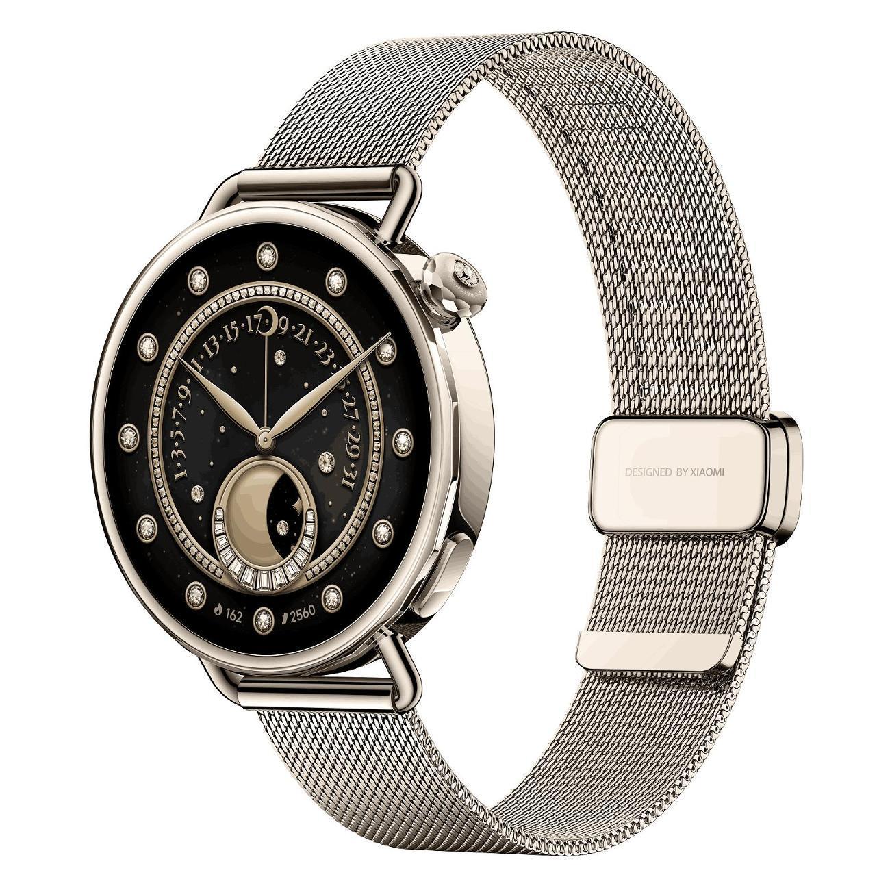 Восстановленные смарт-часы Xiaomi Watch S4 41mm Milanese Strap Gold (золотой), хороший