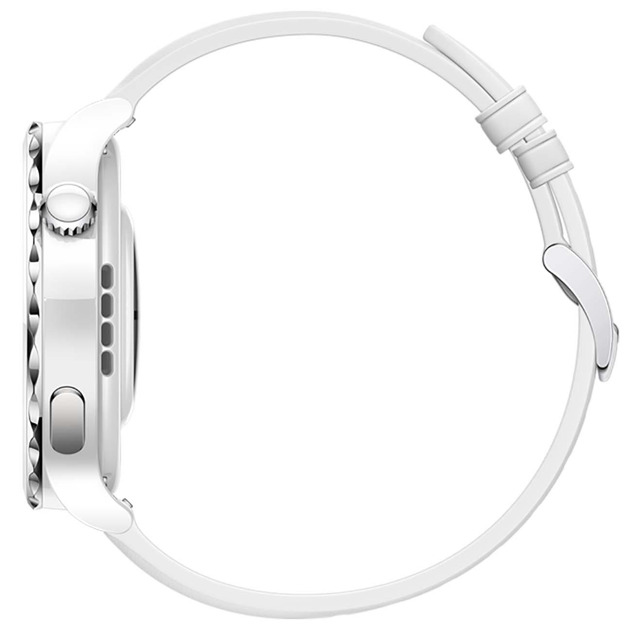 Восстановленные смарт-часы HUAWEI Watch GT 3 Pro Silver Bezel White Leather (белый серебристый) FRG-B19, отличный