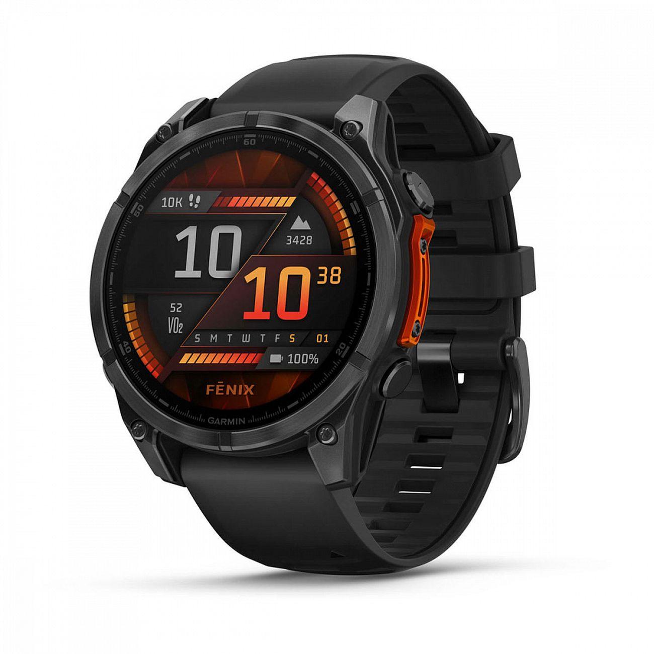 Восстановленные спортивные часы GARMIN Watch Fenix 8 AMOLED 47mm серый/черный, отличный