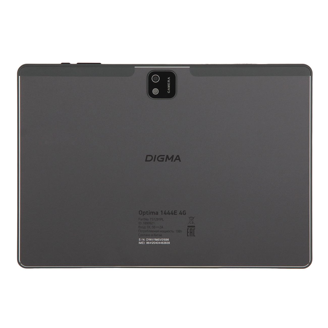 Восстановленный планшет DIGMA 1444E 6/128GB LTE серый, хороший