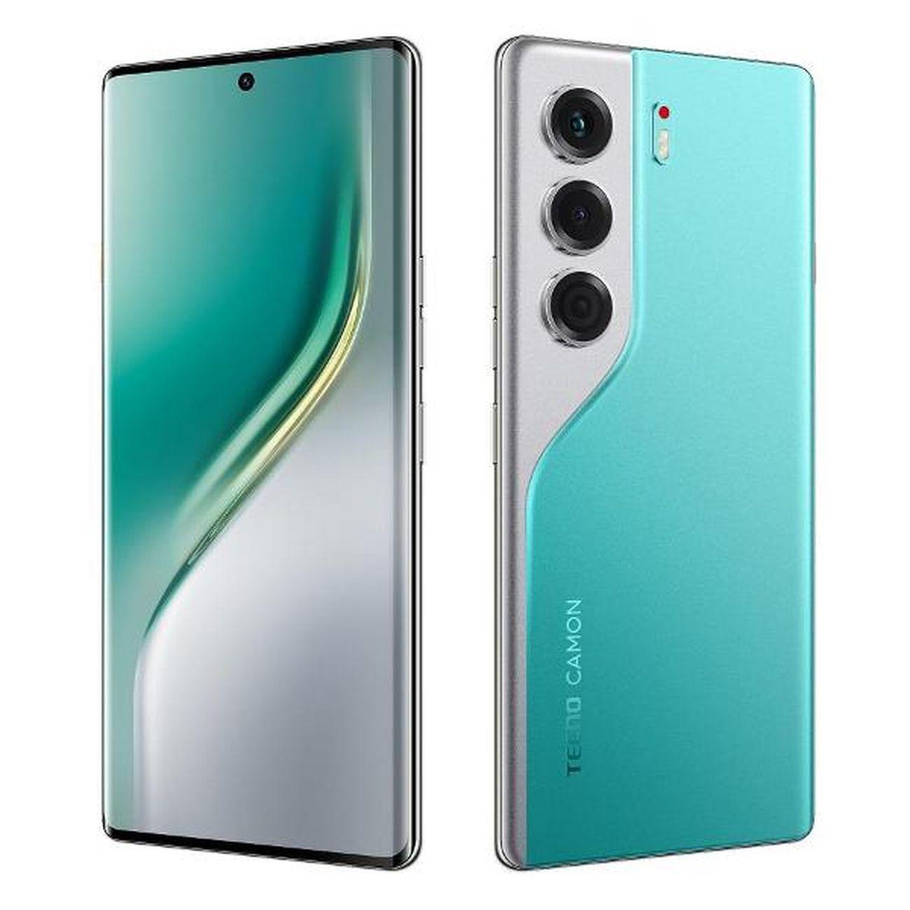 Восстановленный смартфон TECNO CAMON 40 Pro 5G 8/256GB зеленый, хороший