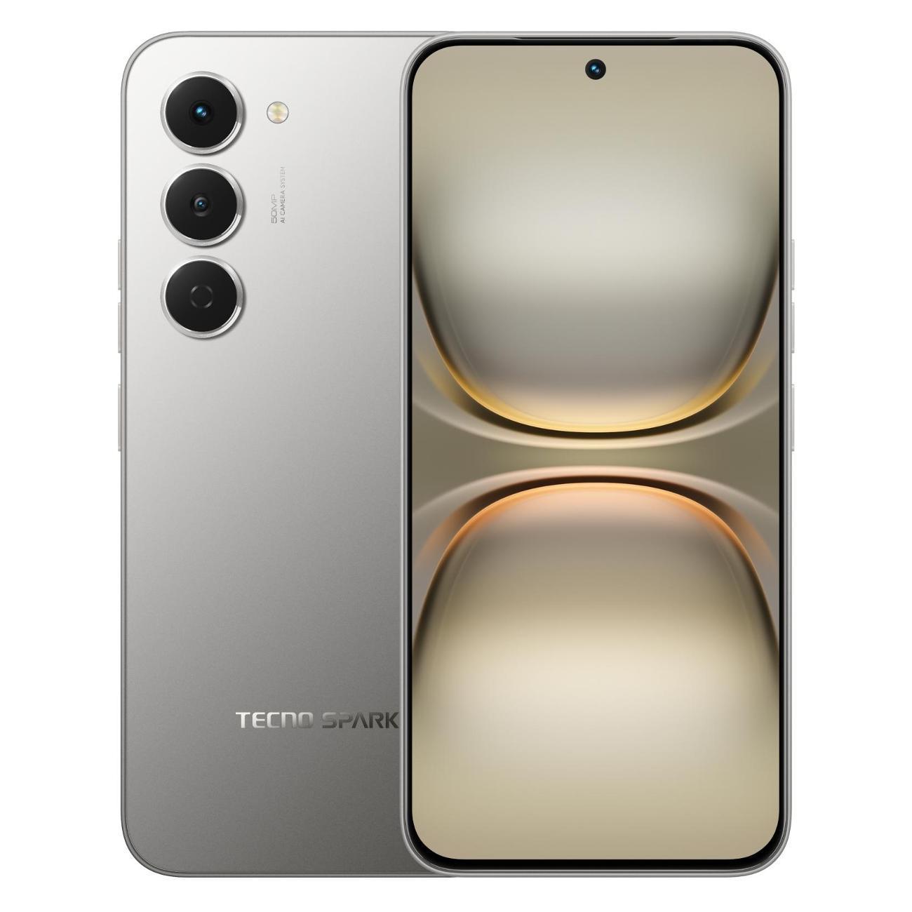 Восстановленный смартфон TECNO SPARK 40 Pro KM6 8/256GB Moon Titanium (титановый), как новый