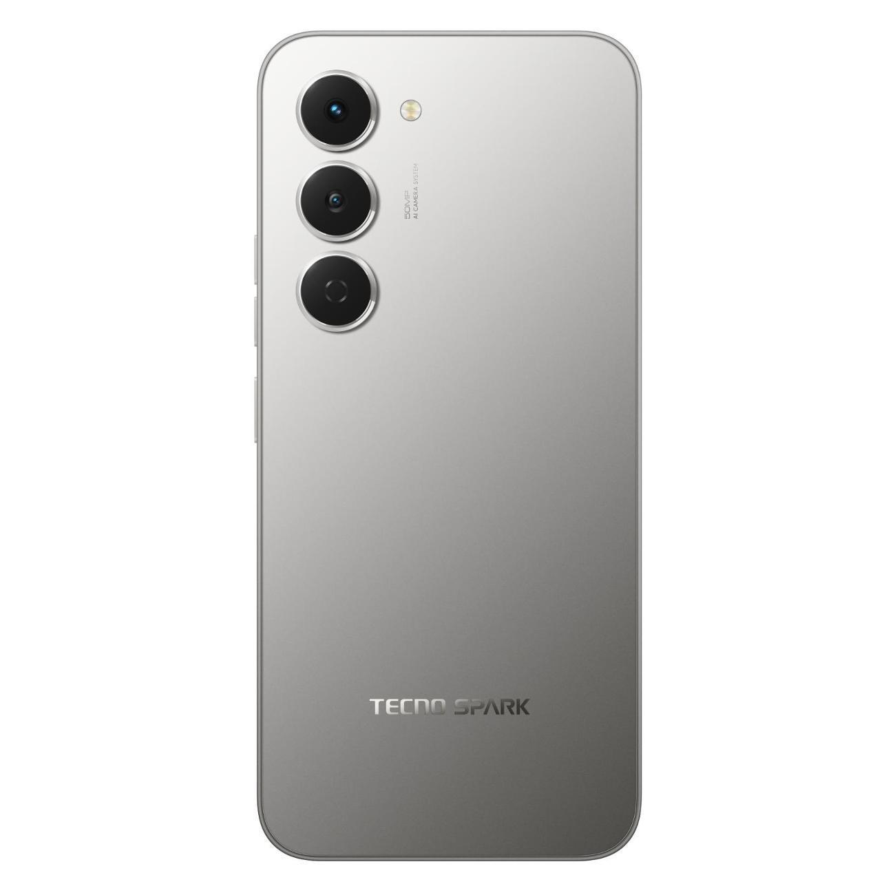 Восстановленный смартфон TECNO SPARK 40 Pro KM6 8/256GB Moon Titanium (титановый), как новый