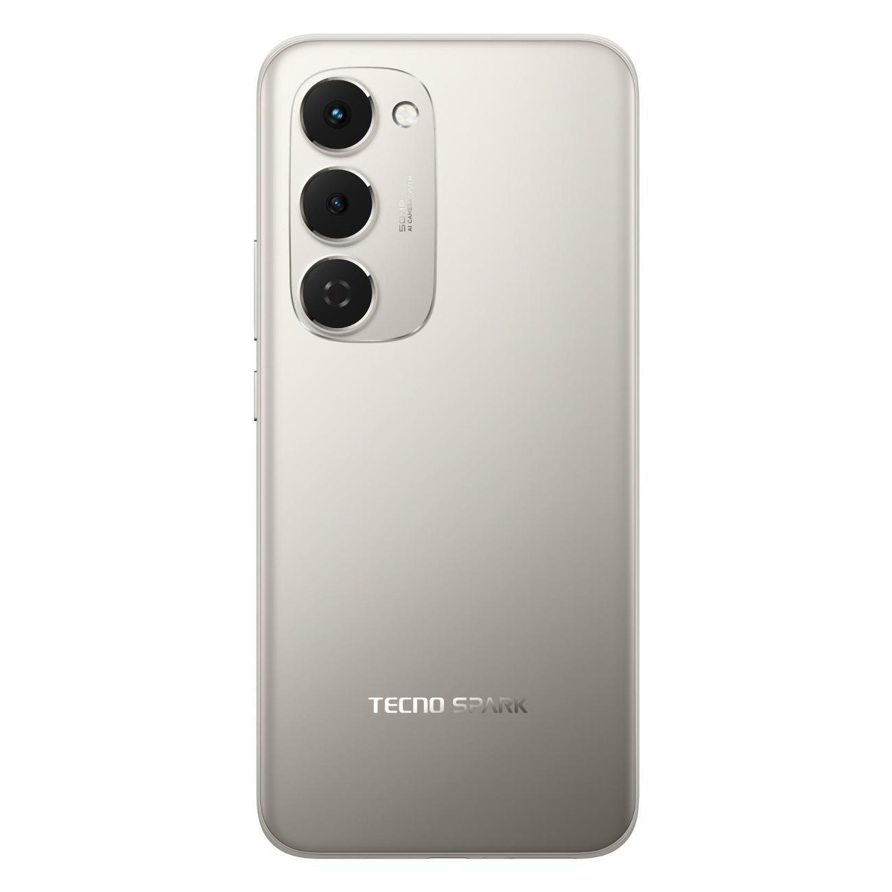 Восстановленный смартфон TECNO SPARK 40 Pro+ KM7 8/256GB Moon Titanium (титановый), отличный