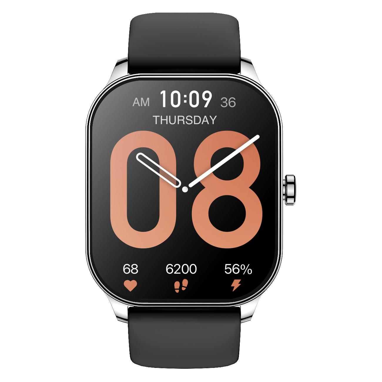 Восстановленные смарт-часы Amazfit AMF Pop 3S A2318 серебряный (AMF-6972596107095), отличный