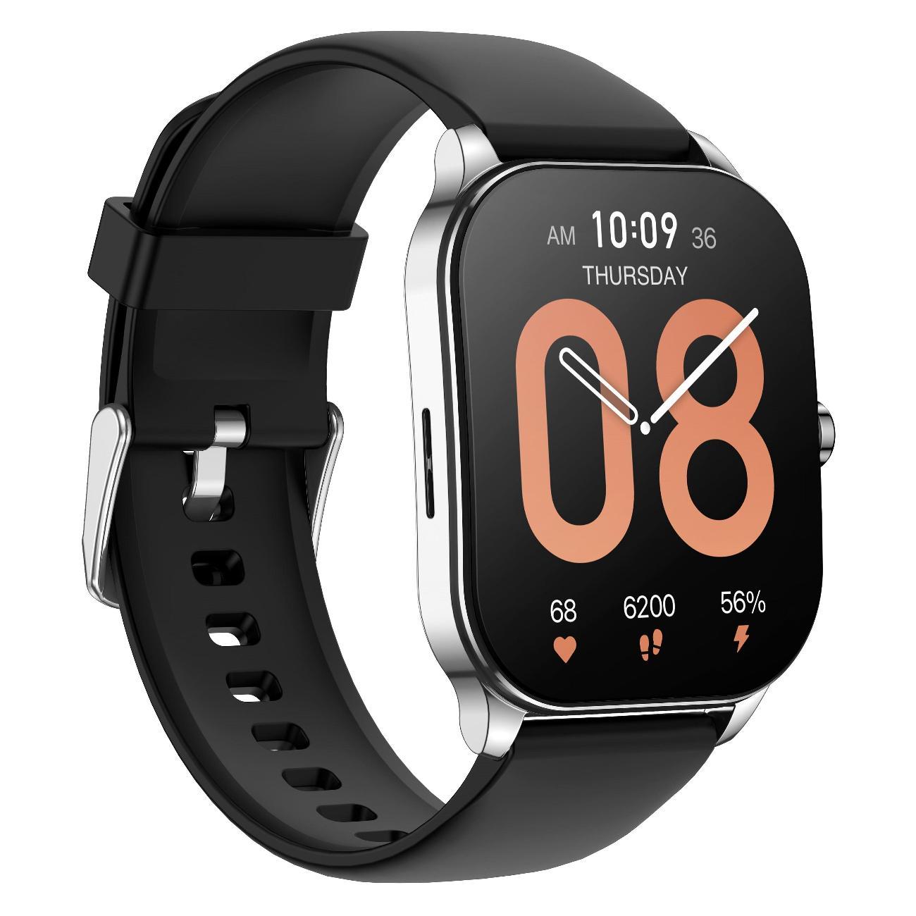 Восстановленные смарт-часы Amazfit AMF Pop 3S A2318 серебряный (AMF-6972596107095), отличный