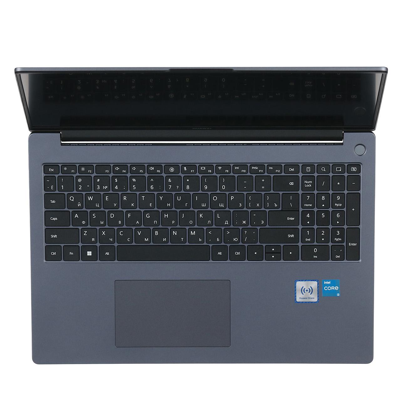 Восстановленный ноутбук Huawei MateBook D 16 2024/16"/Core i3-1215U/8GB/512GB/NoOS серый космос (53013YDN), хороший