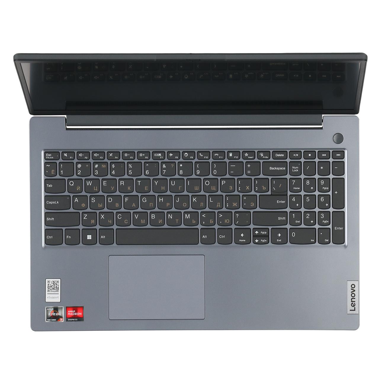 Восстановленный ноутбук Lenovo V15 G4 AMN/15.6"/AMD Ryzen 3 7320U/8GB/512GB/noOS серый (82YU00W6IN), отличный