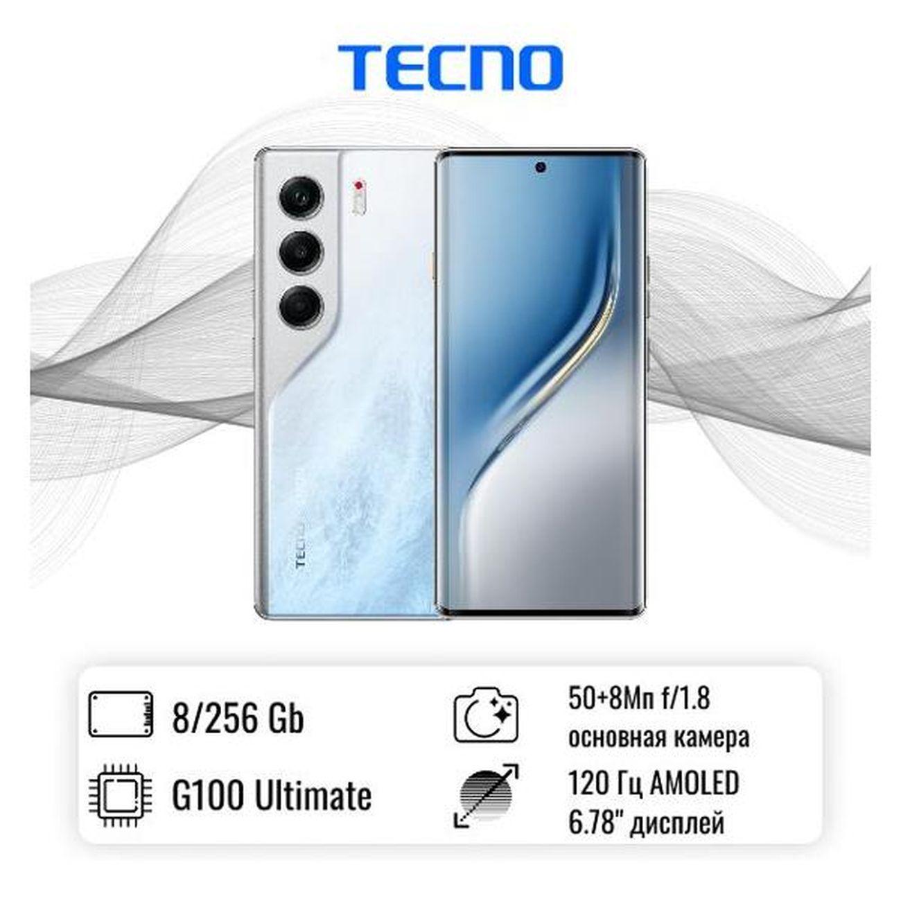 Восстановленный смартфон Tecno Camon 40 Pro 8/256GB белый, отличный