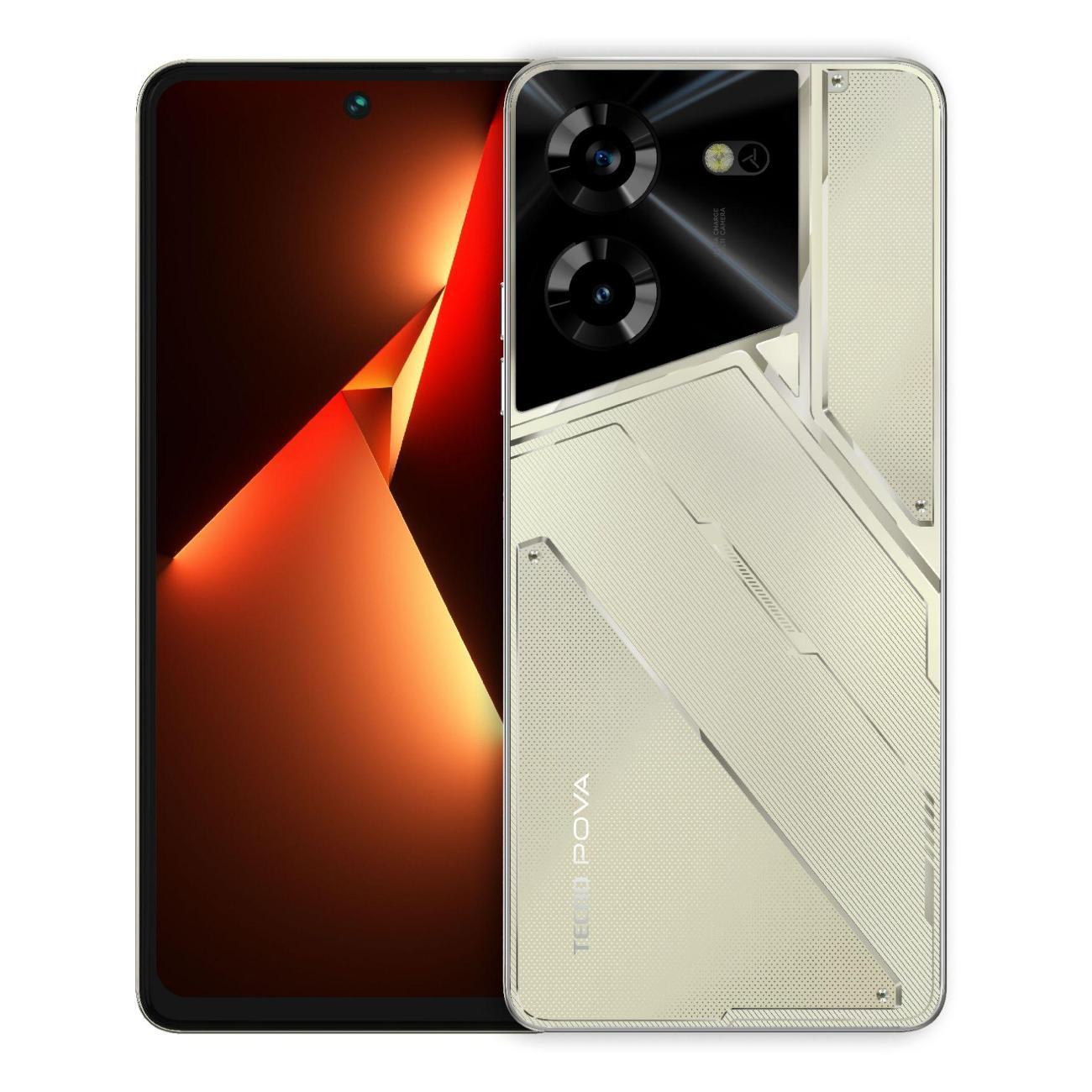 Восстановленный смартфон Tecno POVA 5 8/256GB Amber золотой, хороший