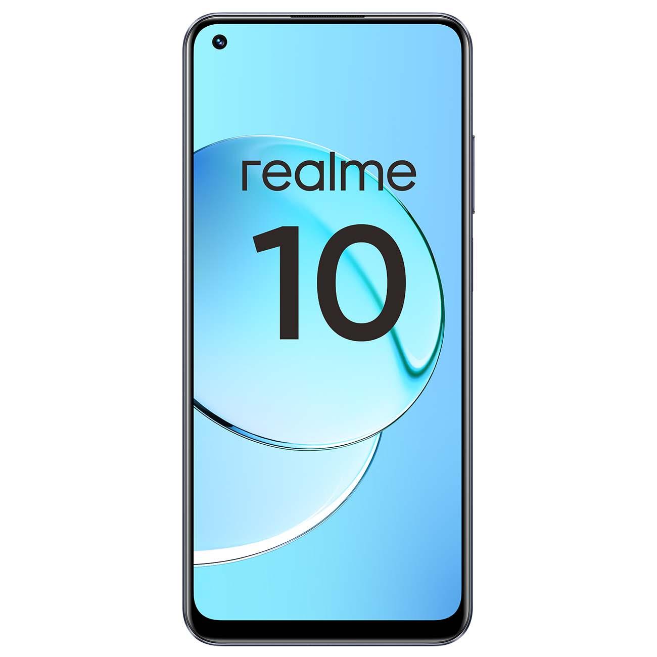 Восстановленный смартфон realme 10 4G 4/128GB Rush Black (черный), хороший