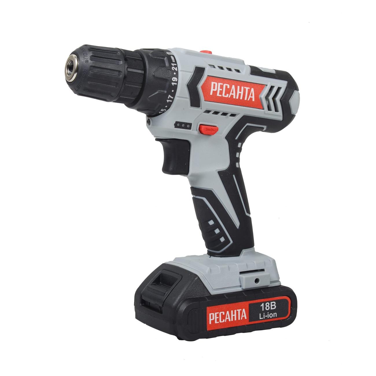 Шуруповерт аккумуляторный Ресанта ДА-50Л2-18А