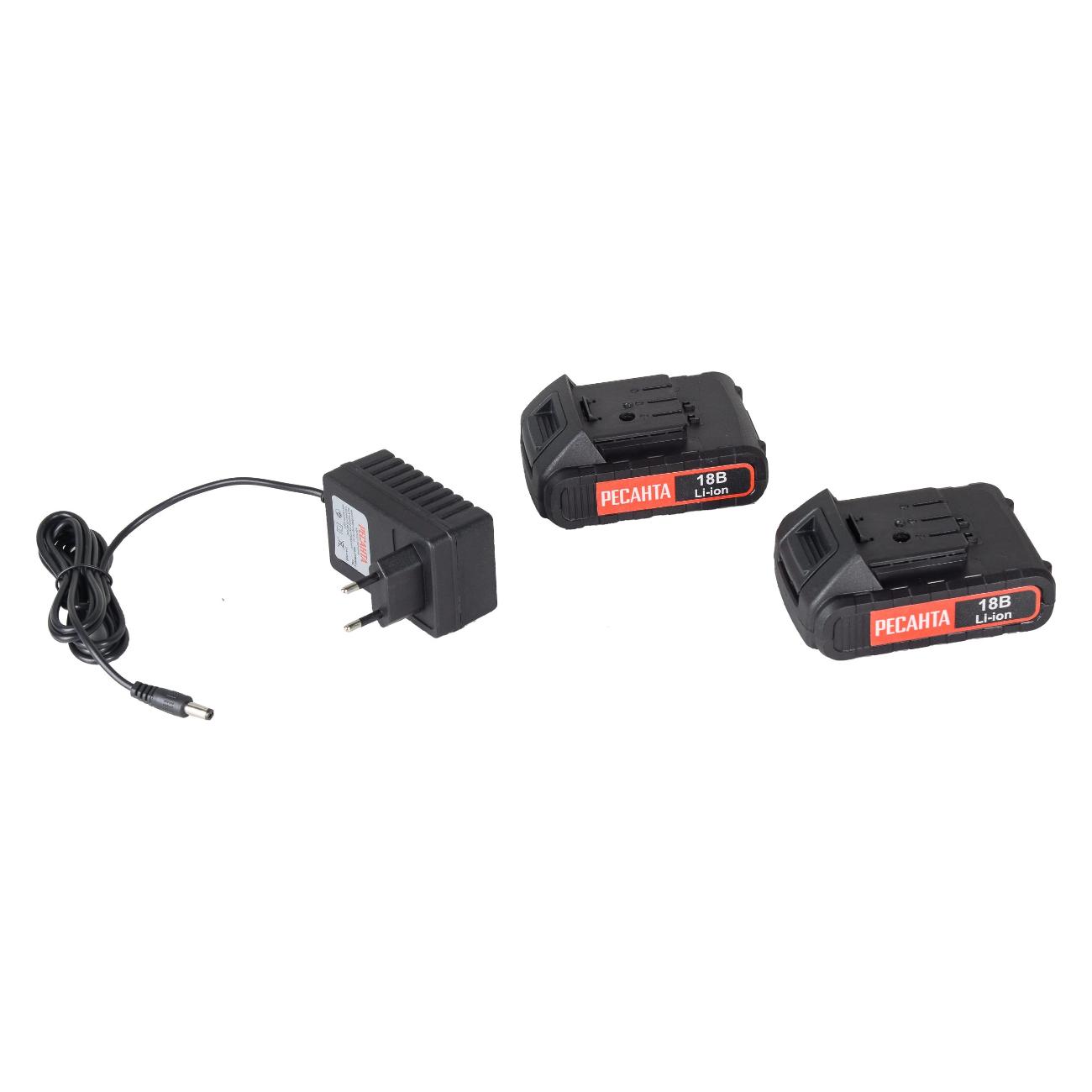 Шуруповерт аккумуляторный Ресанта ДА-50Л2-18А