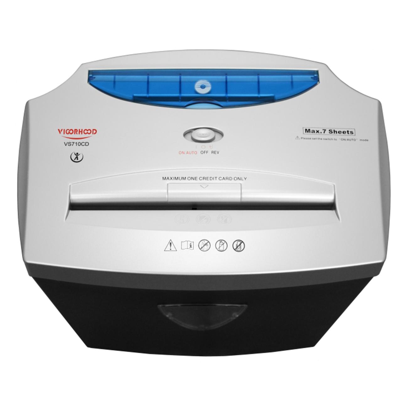 Уничтожитель документов Vigorhood VS710CD, P4, частица 4,0х40мм,7 листов, 18 литров