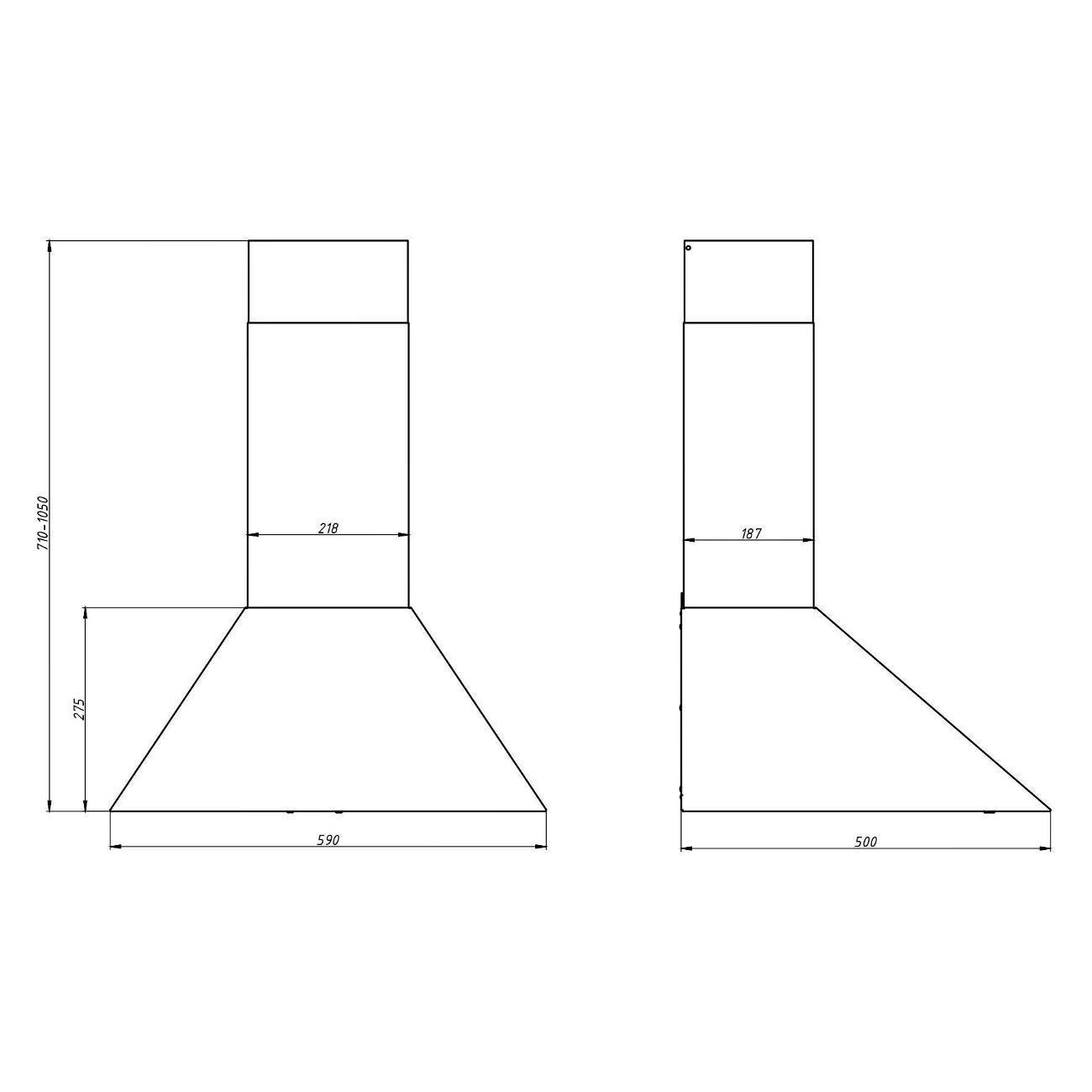 Вытяжка Elikor White Storm 60