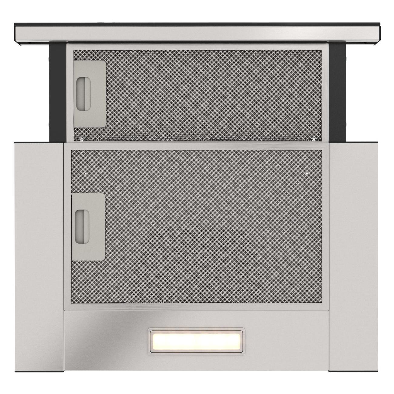 Вытяжка встраиваемая в шкаф Elikor Интегра GLASS 45Н-400-В2Д нержавеющая сталь/стекло