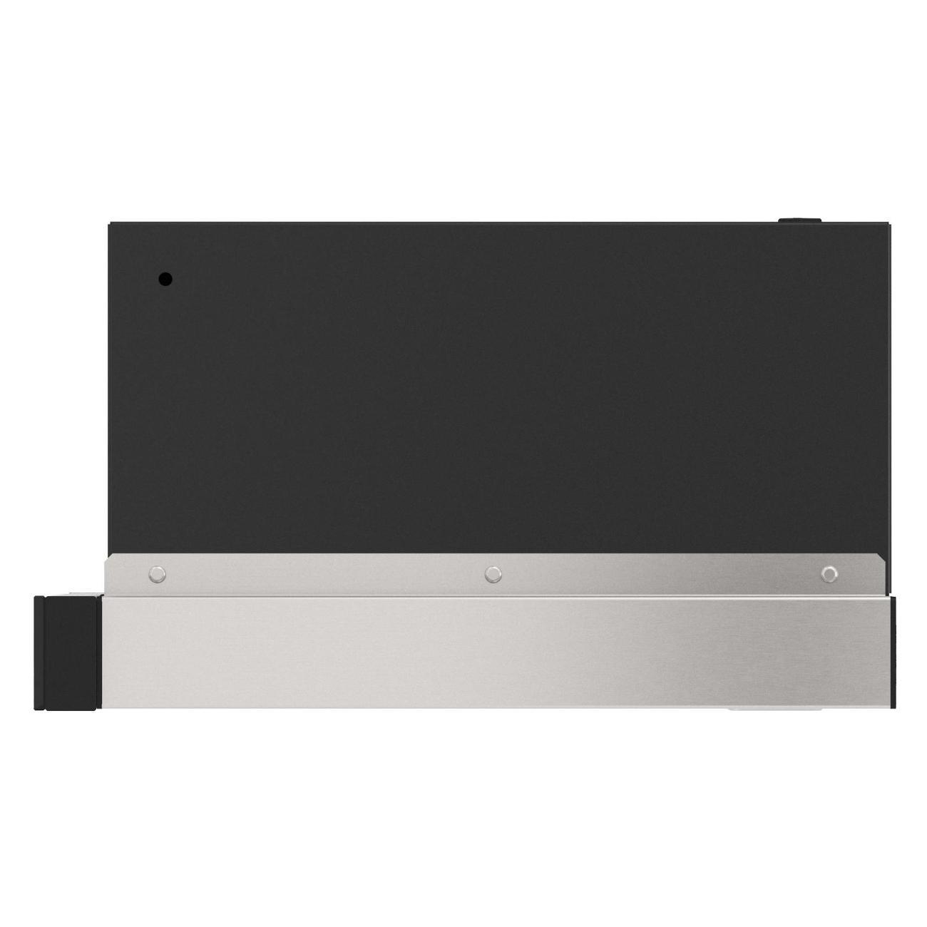 Вытяжка встраиваемая в шкаф Elikor Интегра GLASS 45Н-400-В2Д нержавеющая сталь/стекло