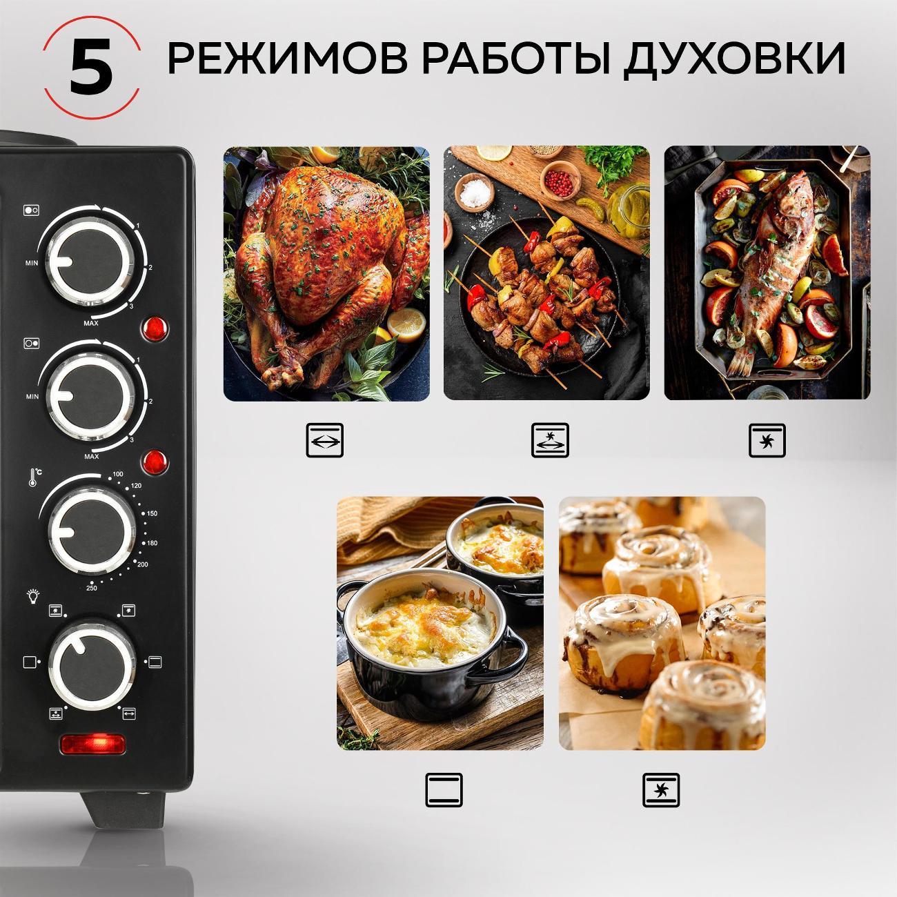 Мини-печь GFGRIL GFO-40 HOT PLATES