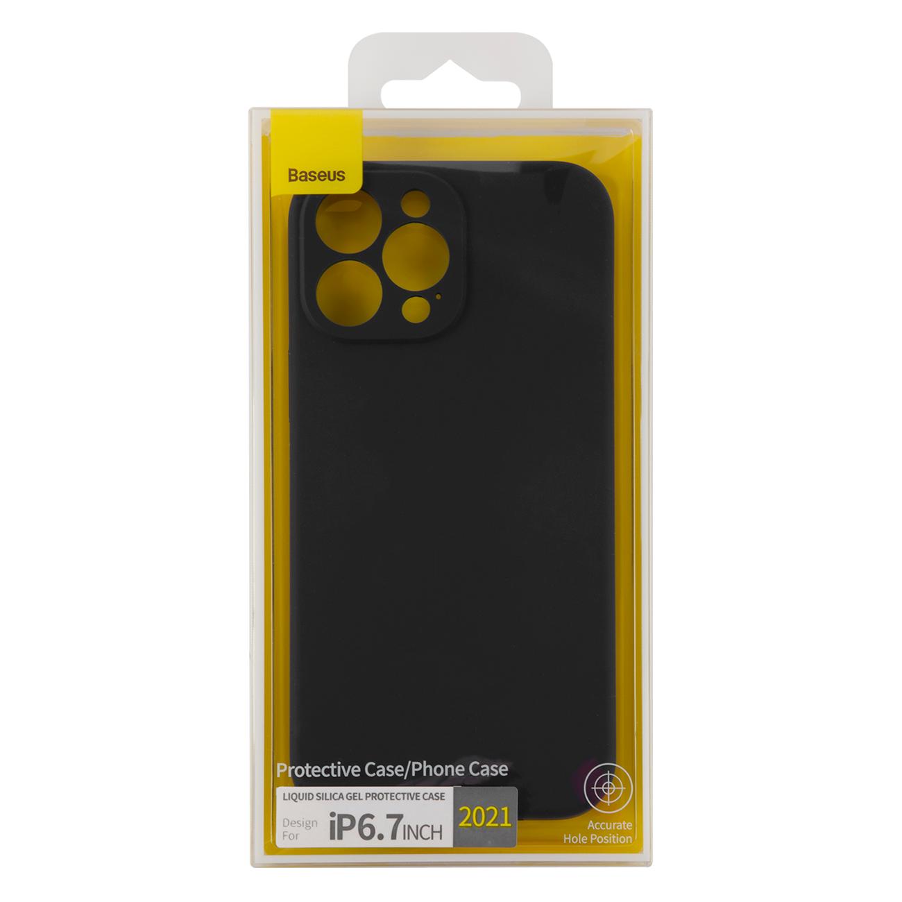 Чехол Baseus Liquid Silica Gel для iPhone 13 Pro Max&nbsp;черный