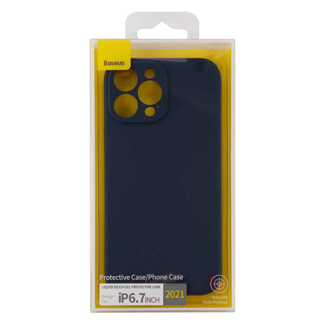 Чехол Baseus Liquid Silica Gel для iPhone 13 Pro Max&nbsp;синий