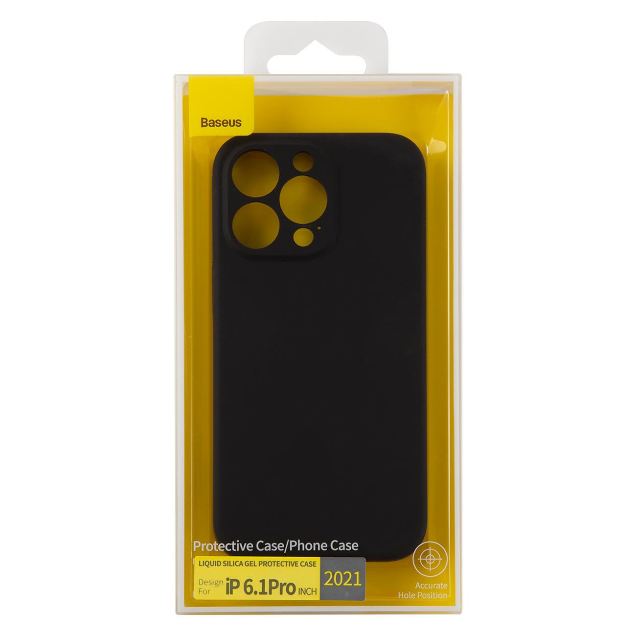 Чехол Baseus Liquid Silica Gel для iPhone 13 Pro&nbsp;черный