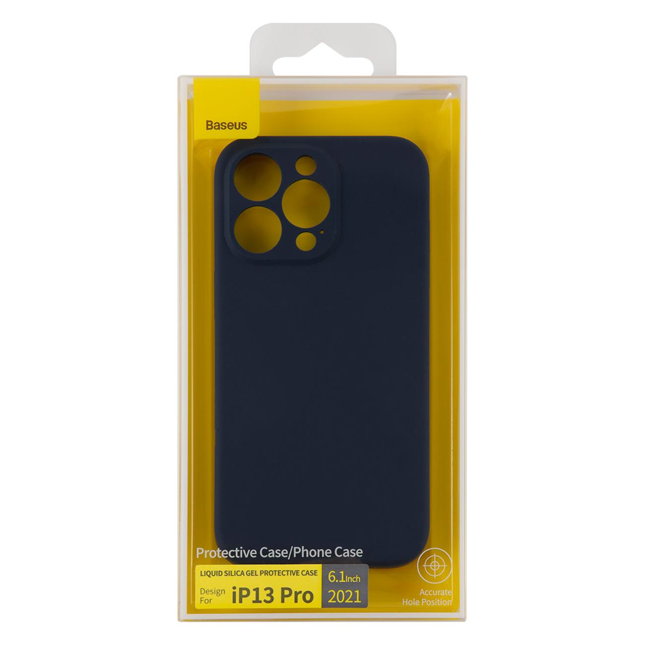 Чехол Baseus Liquid Silica Gel для iPhone 13 Pro&nbsp;синий