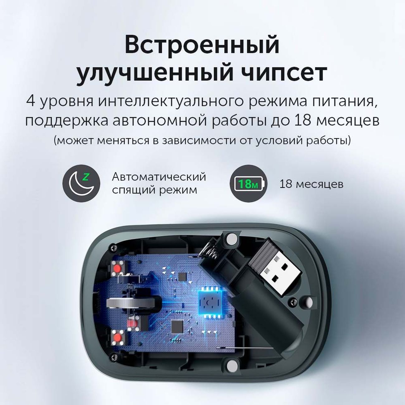 Мышь беспроводная uGreen MU001 (90374)