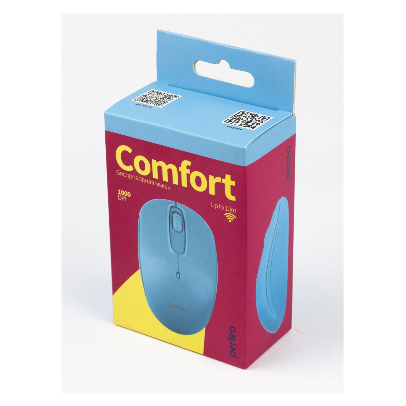 Мышь беспроводная Perfeo Comfort Lt/B