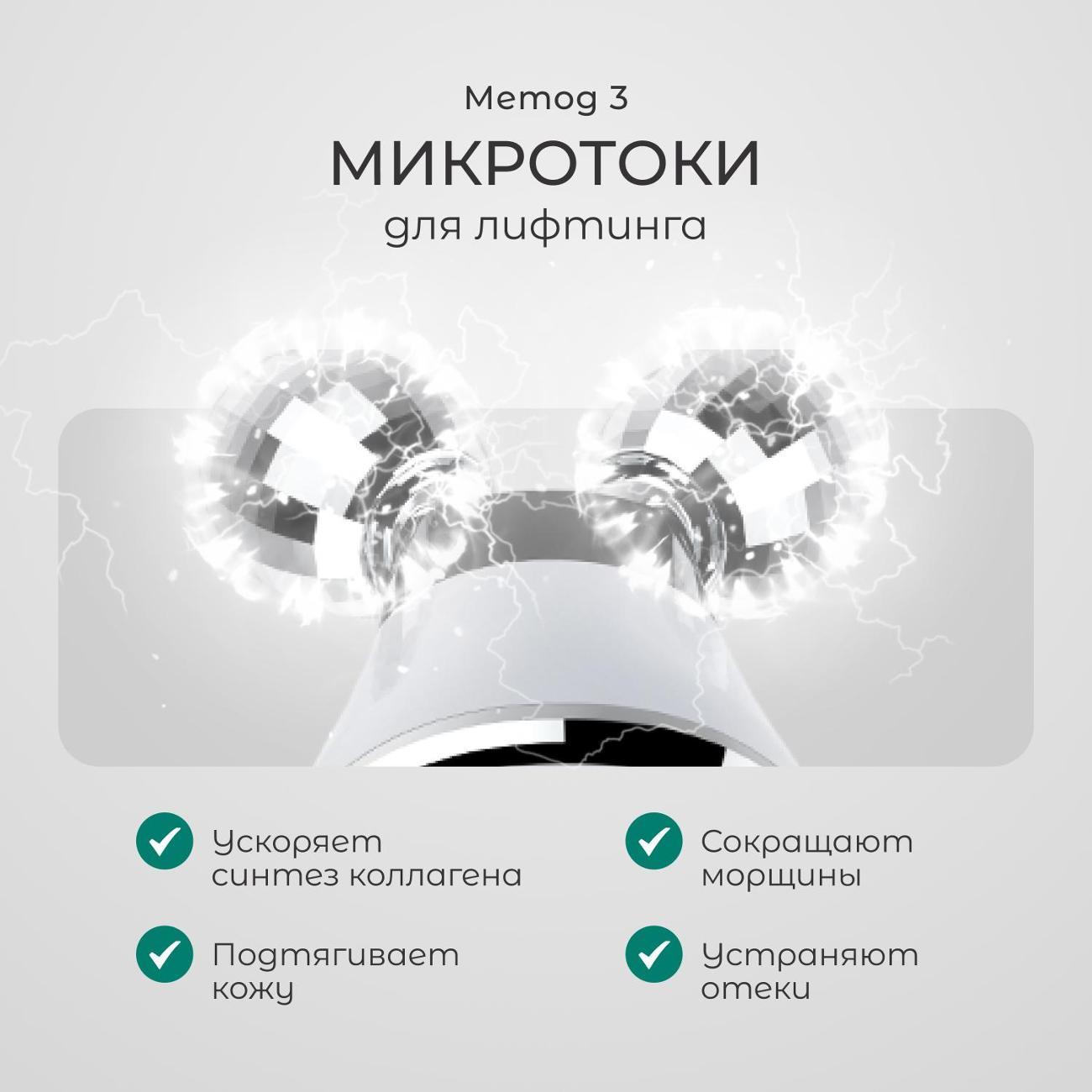 Роликовый массажер миостимулятор Gezatone 1301312