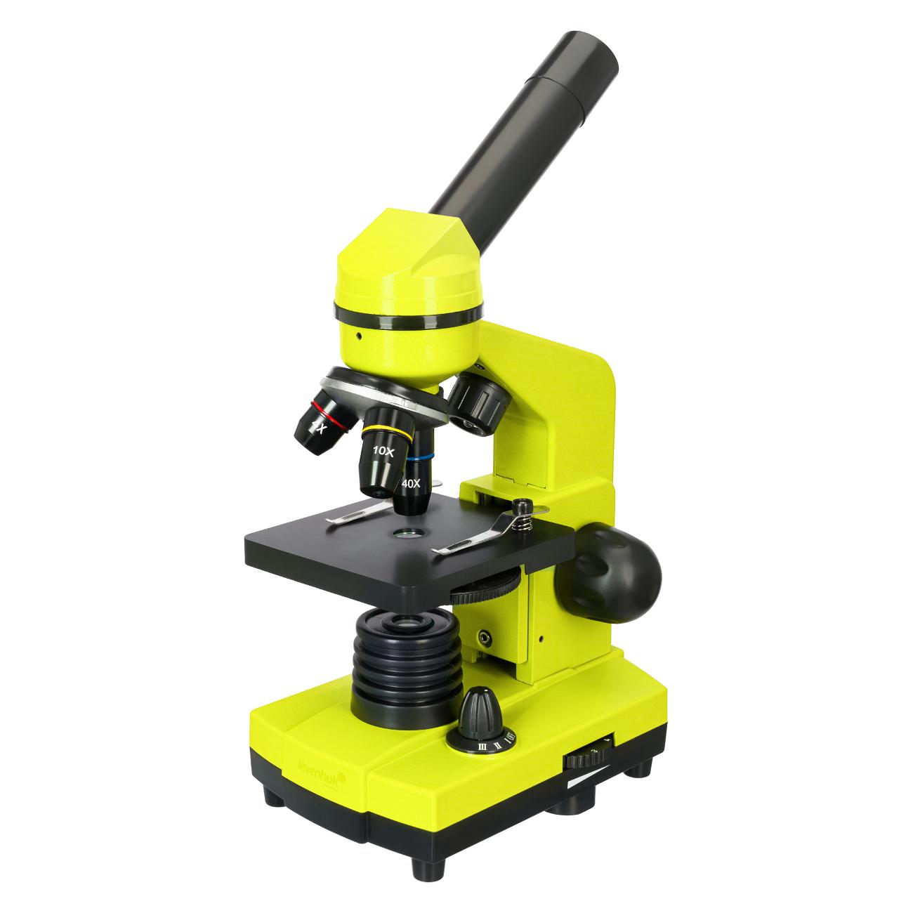 Микроскоп Levenhuk Rainbow 2L лаймовый