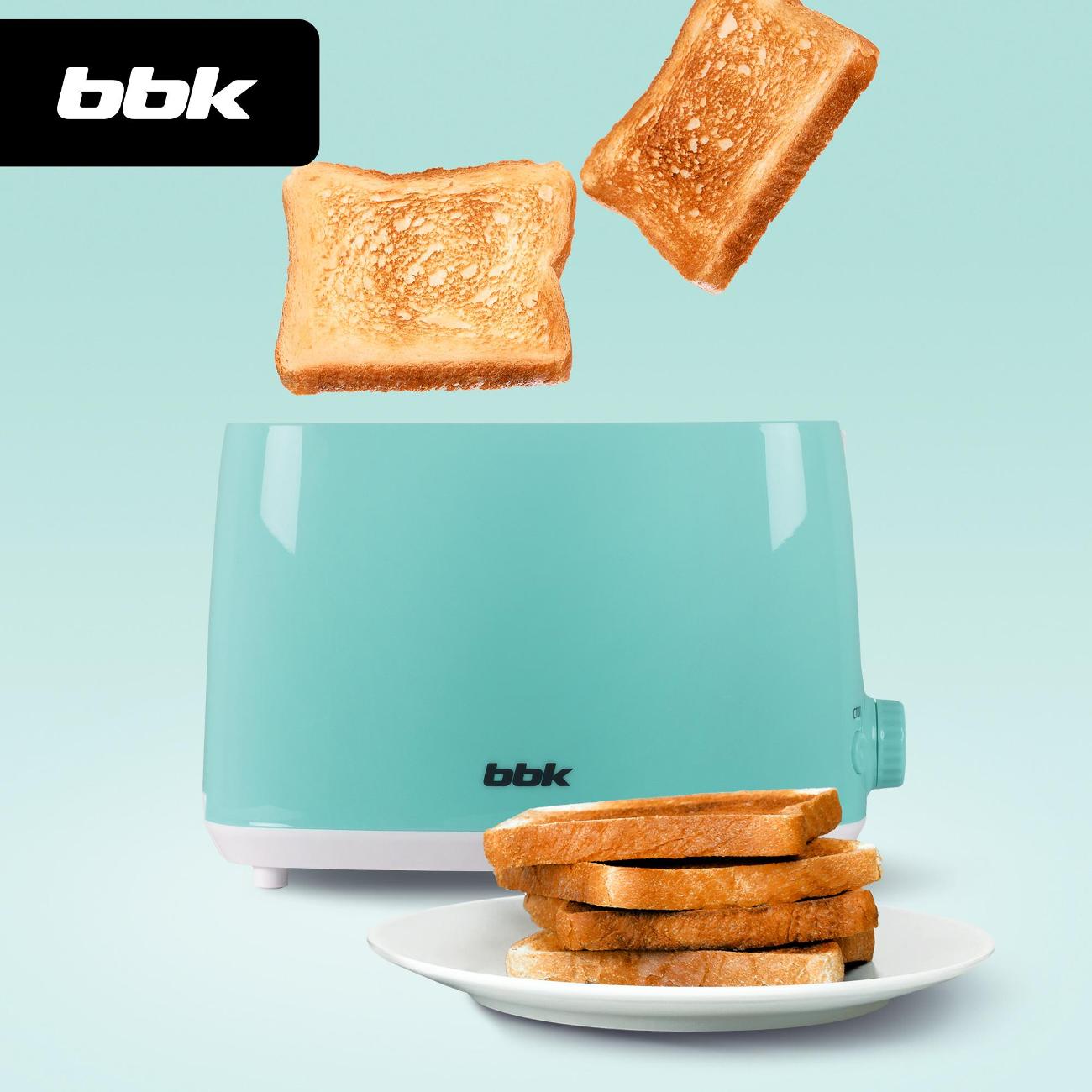 Тостер BBK TR82 снежная мята