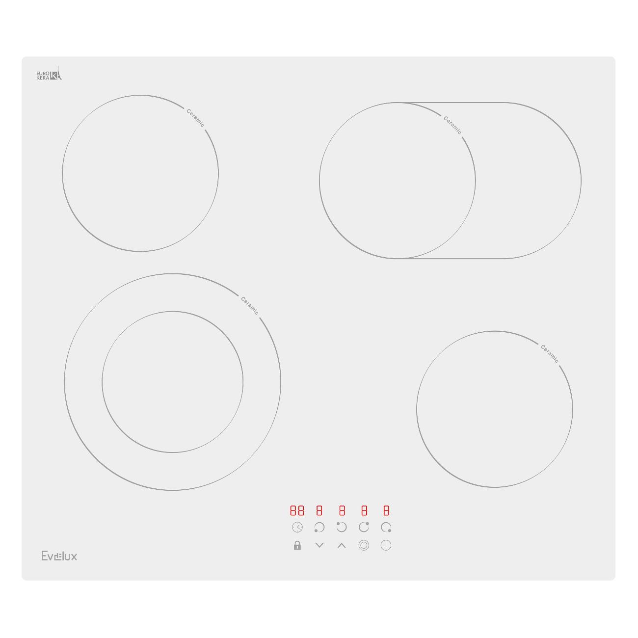 Встраиваемая электрическая панель Evelux HEV 642 W