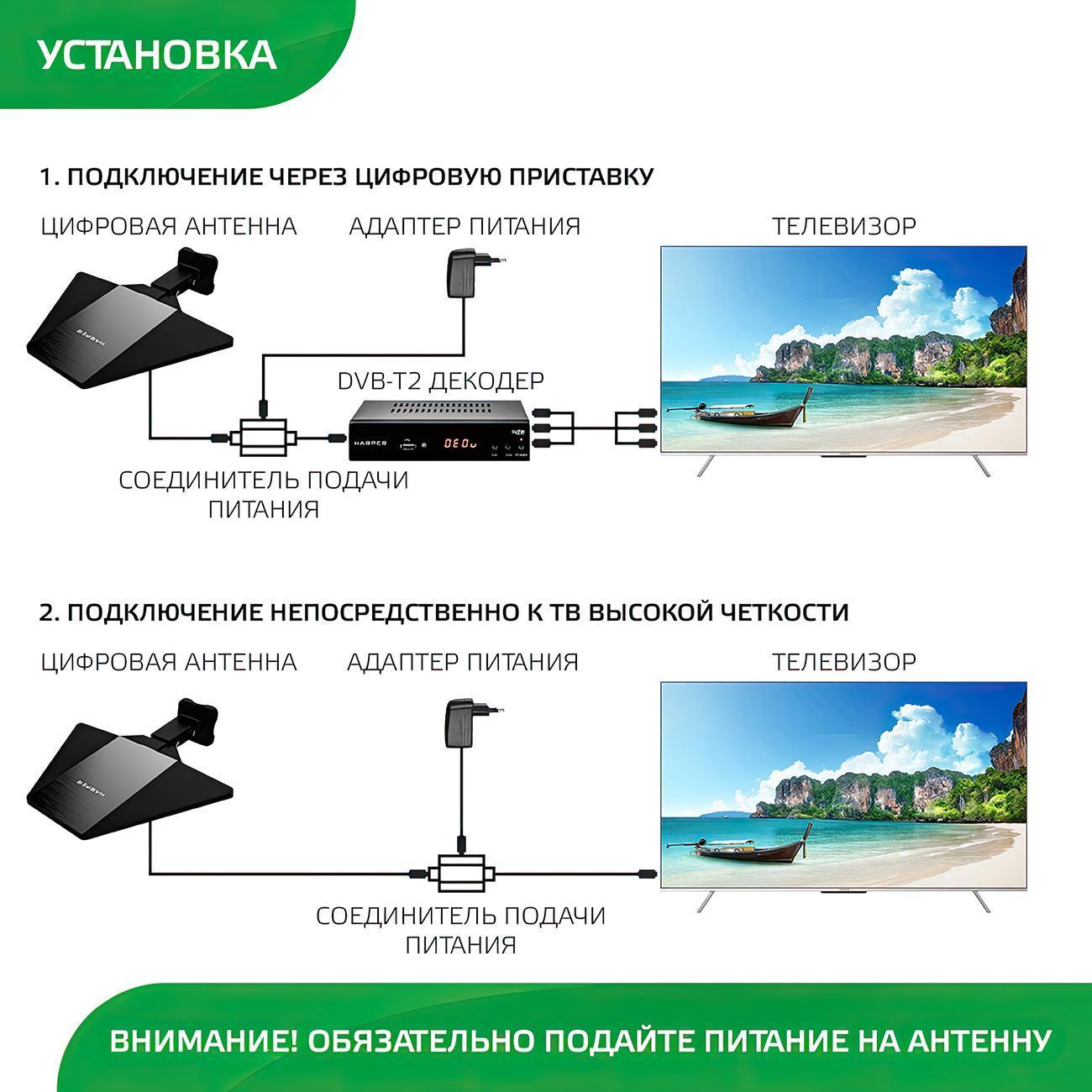 ТВ антенна комнатная Harper ADVB-2128