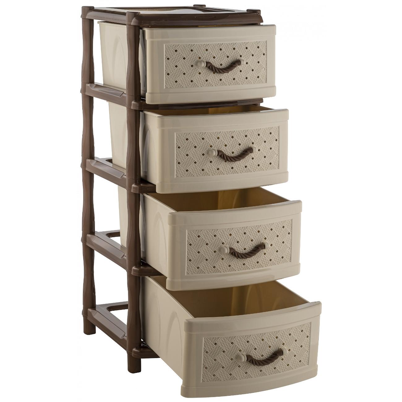 Комод бельевой Элластик-Пласт 4 ящика (ЭП 668852)