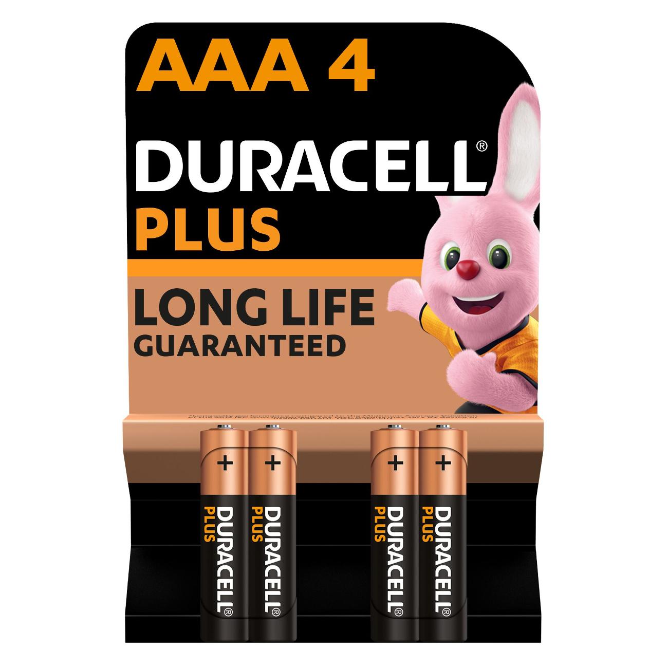 Батарея Duracell ААА LR03-4BL PLUS 4 шт. фото