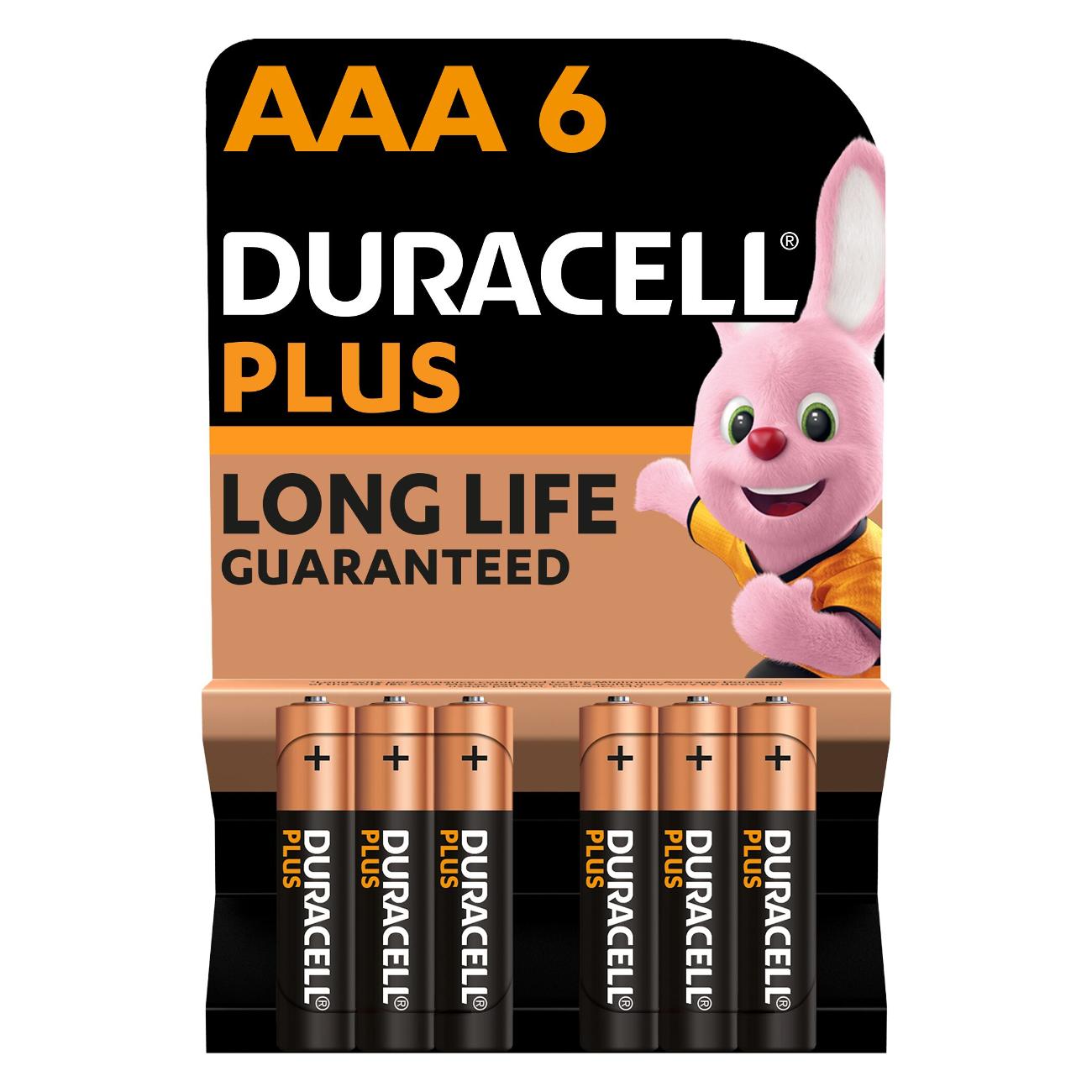 Батарея Duracell ААА LR03-6BL PLUS 6 шт. фото