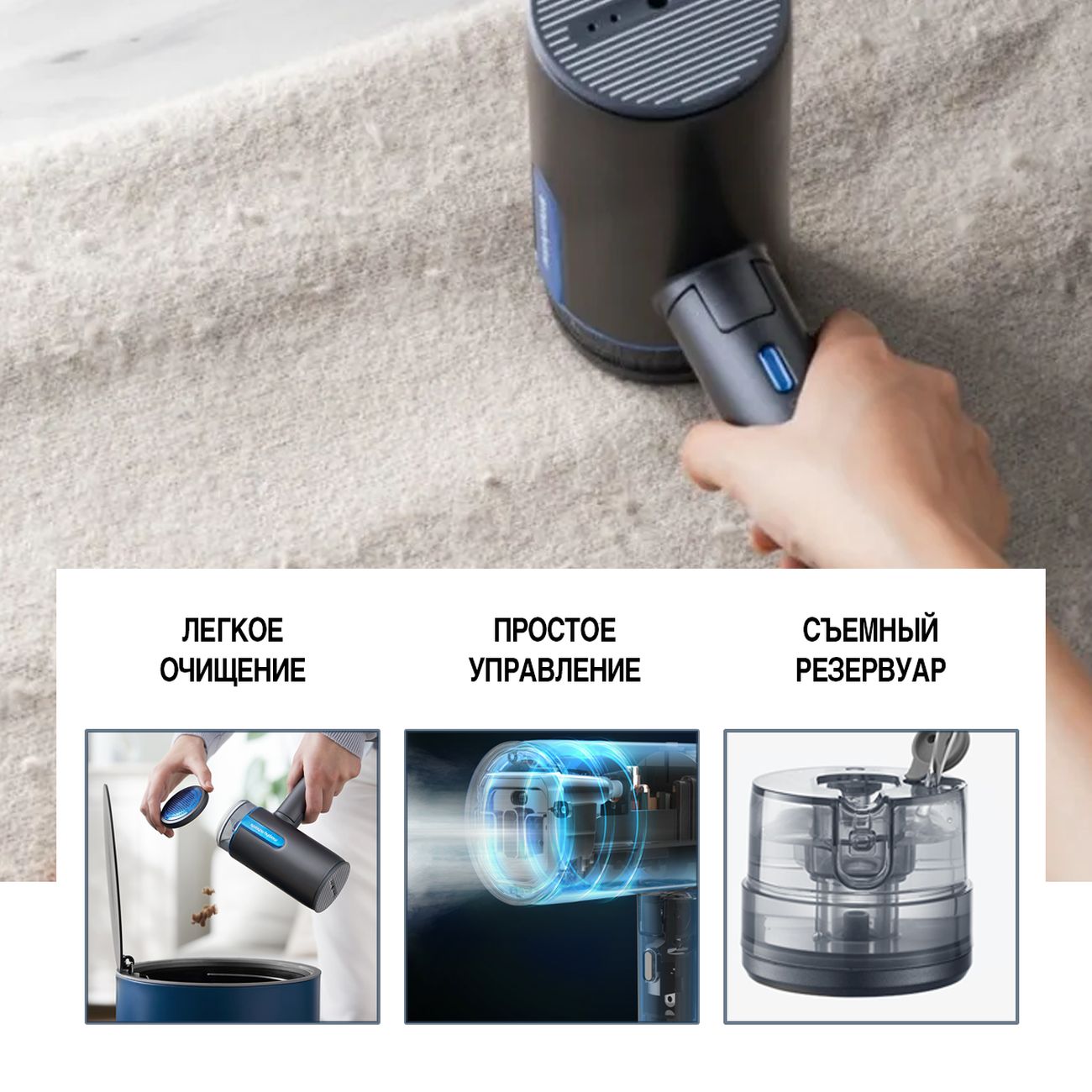 Ручной отпариватель Morphy Richards 2в1 361040 серый