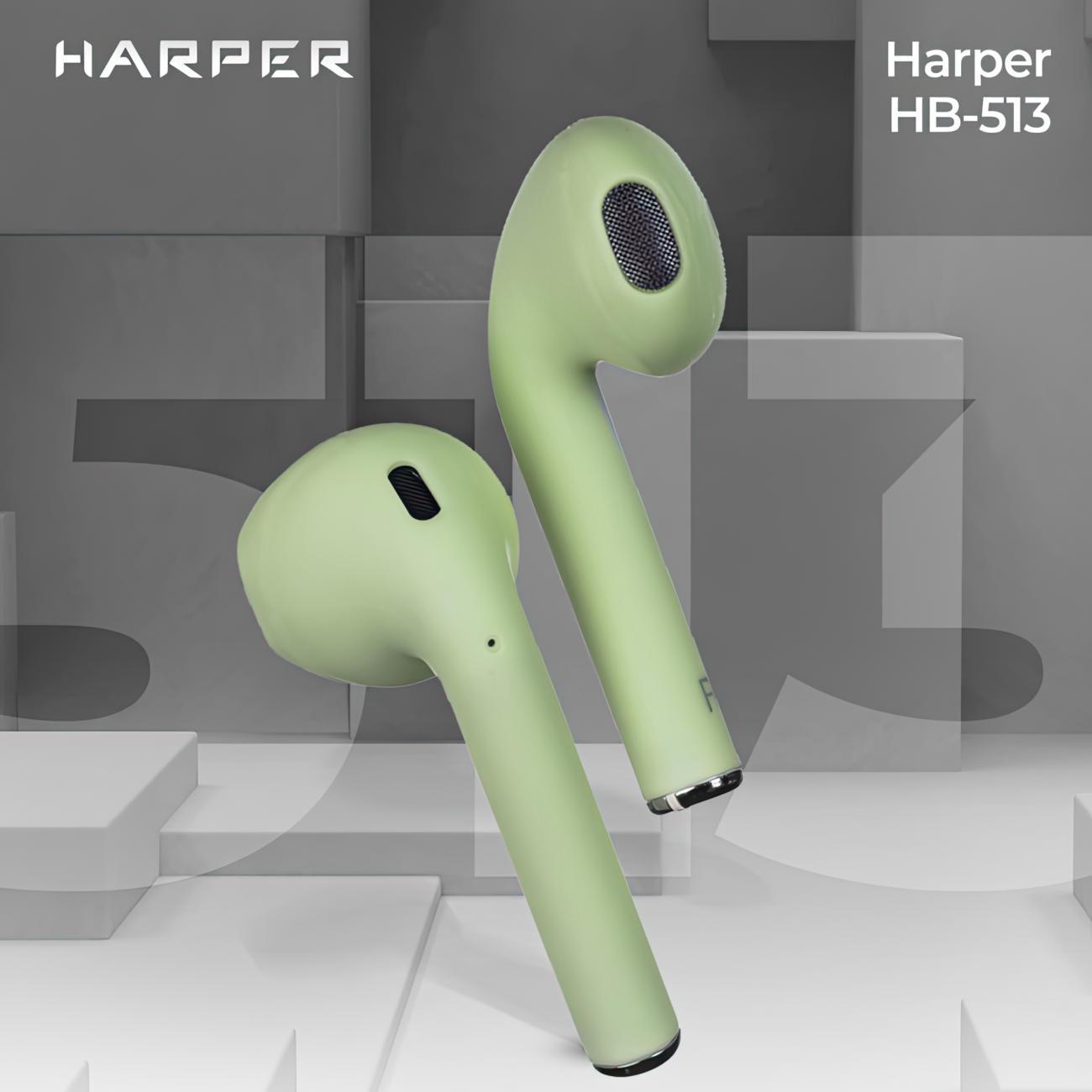 Наушники True Wireless Harper HB-513 Green