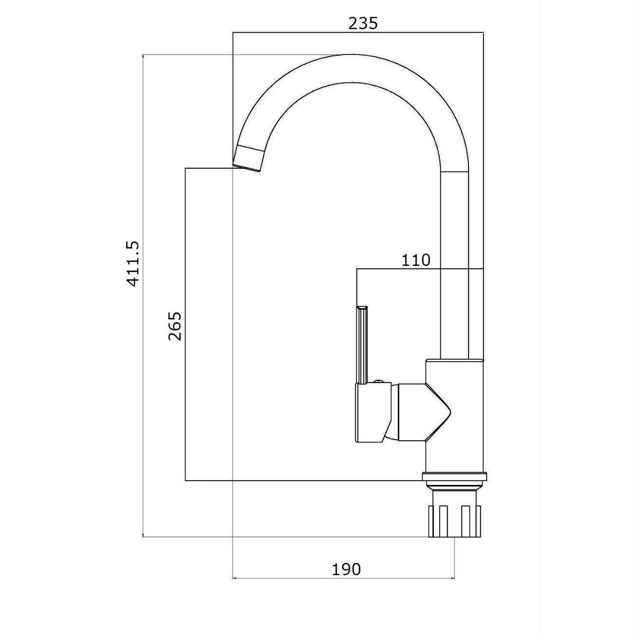 Смеситель OneLife P04-001w