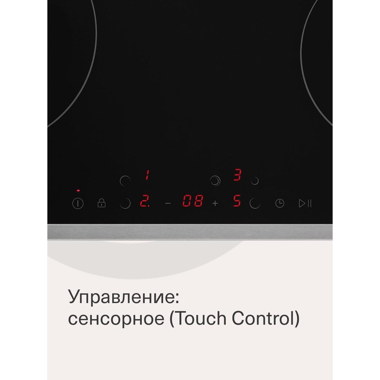 Встраиваемая электрическая панель Krona CELLO 60 BL/S