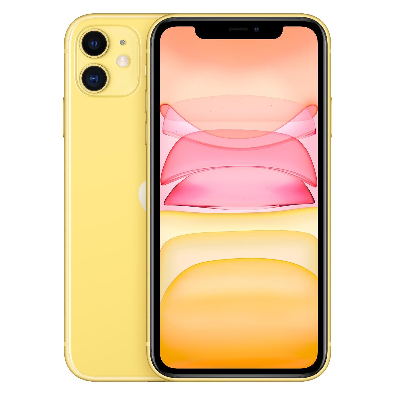 Смартфон Apple iPhone 11 128GB nanoSim/eSim желтый фото