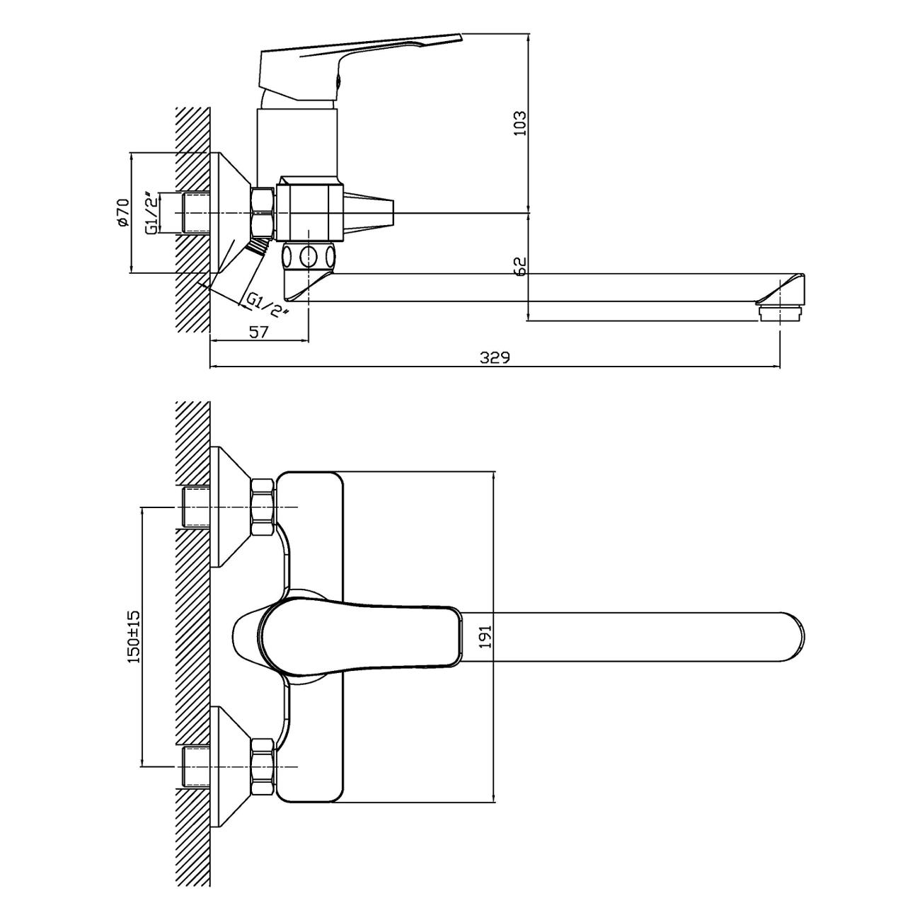 Смеситель Orange M17-211cr