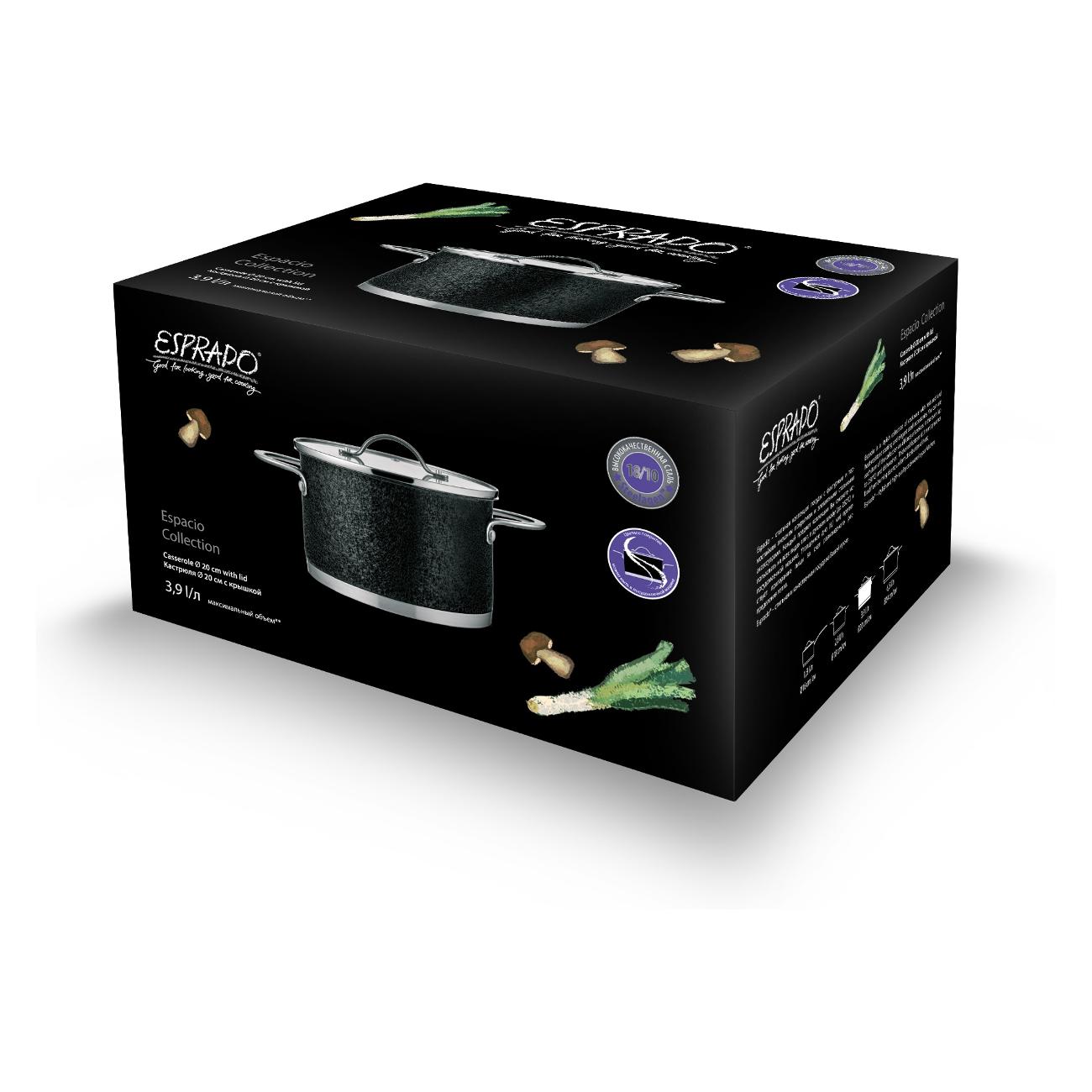 Кастрюля Esprado С крышкой,20см, 3,9 л (ESC20BE101)