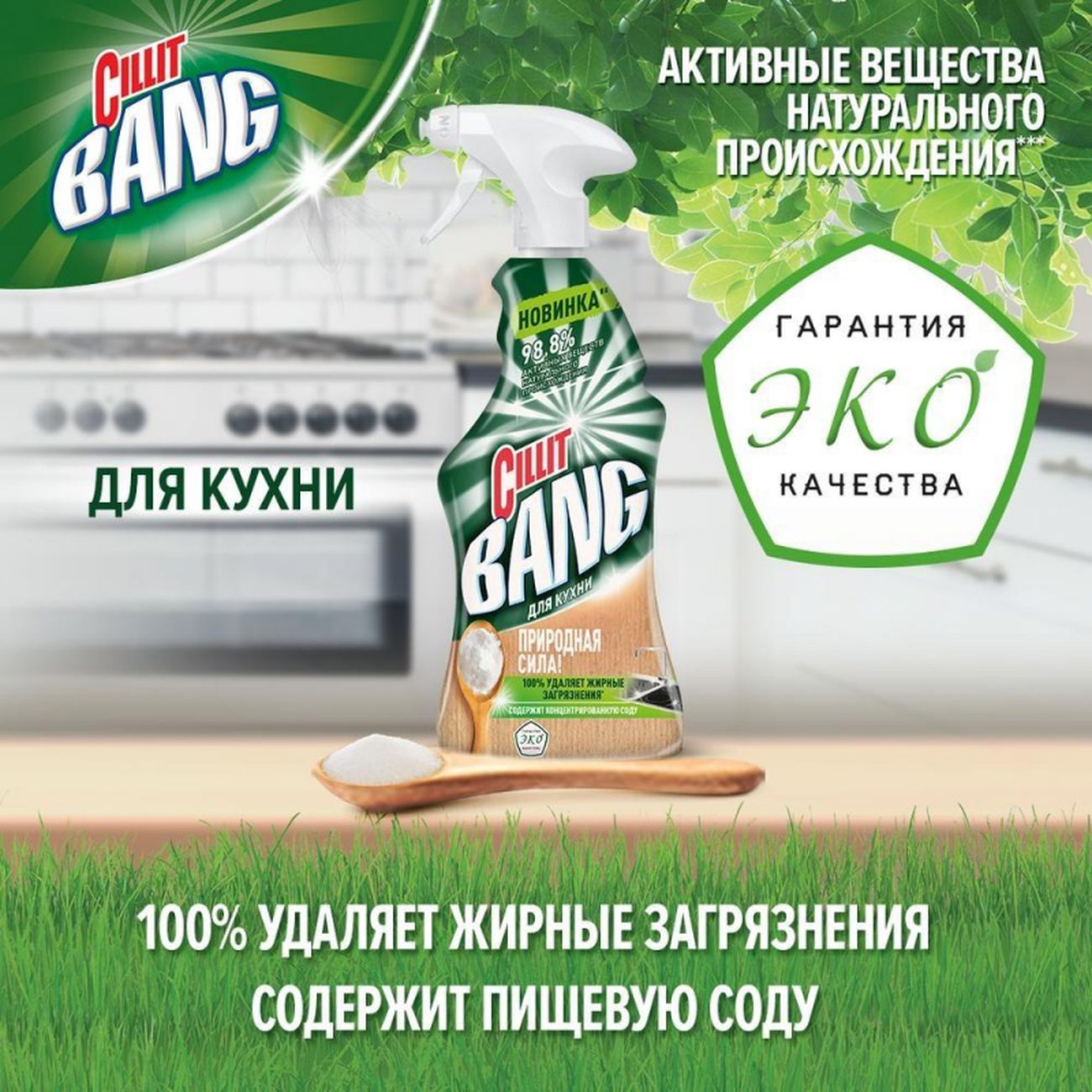 Чистящее средство Cillit Bang для кухни природная сила&nbsp;с содой 3146531