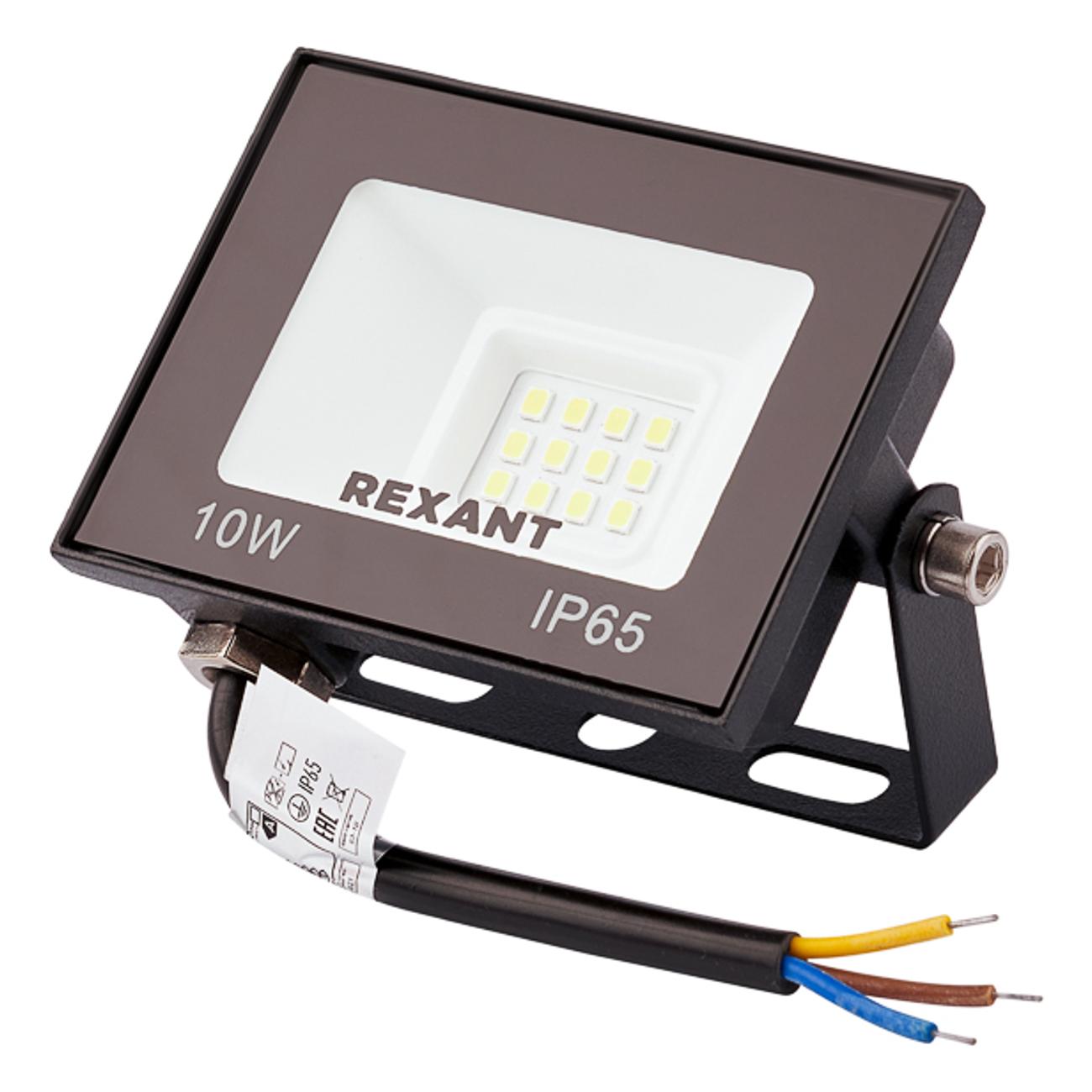 Прожектор Rexant 10 Вт 800 Лм 4000 K IP65 (605-036) фото